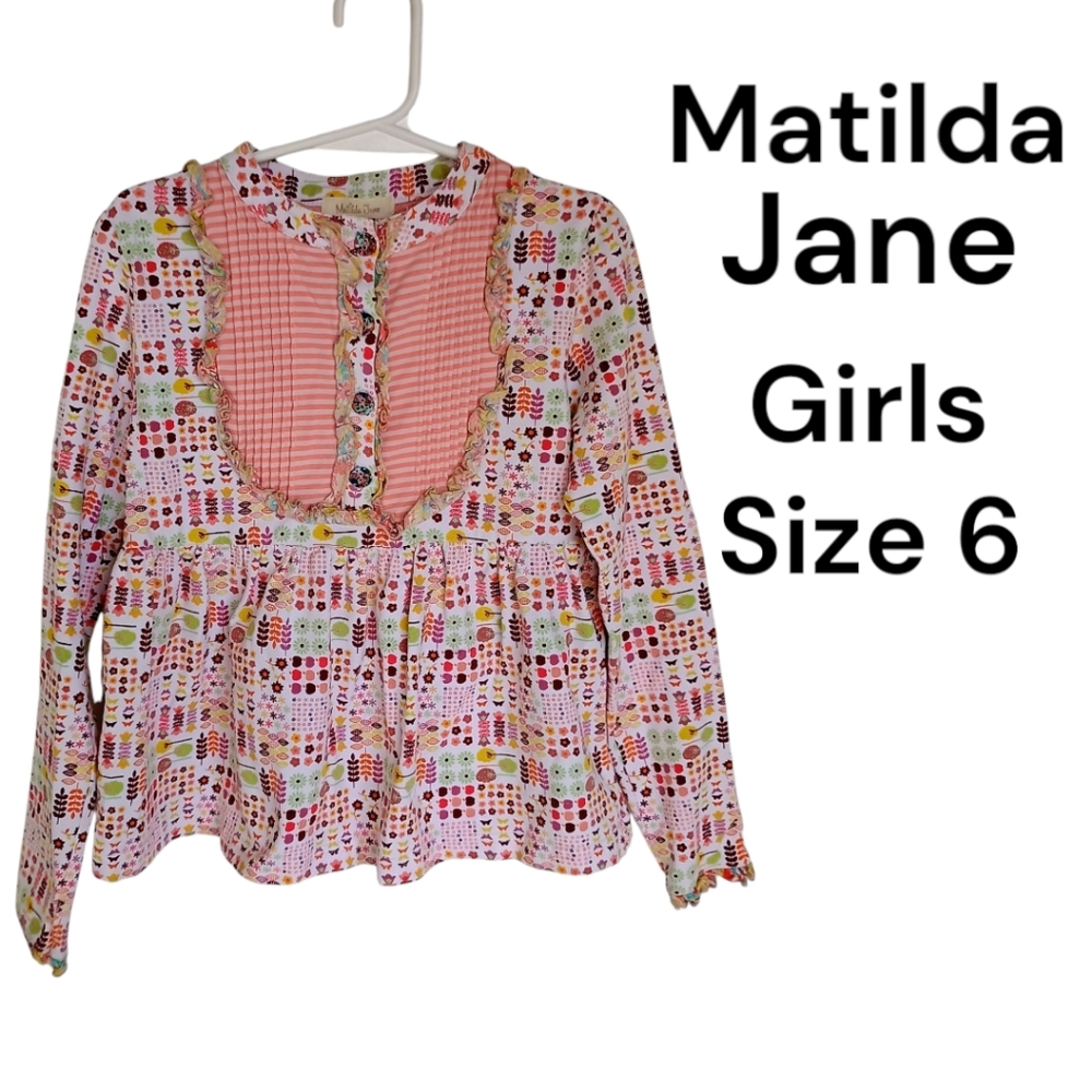 Matilda Jane Girls Size 6 Friends Forever Cornelia Libby Top